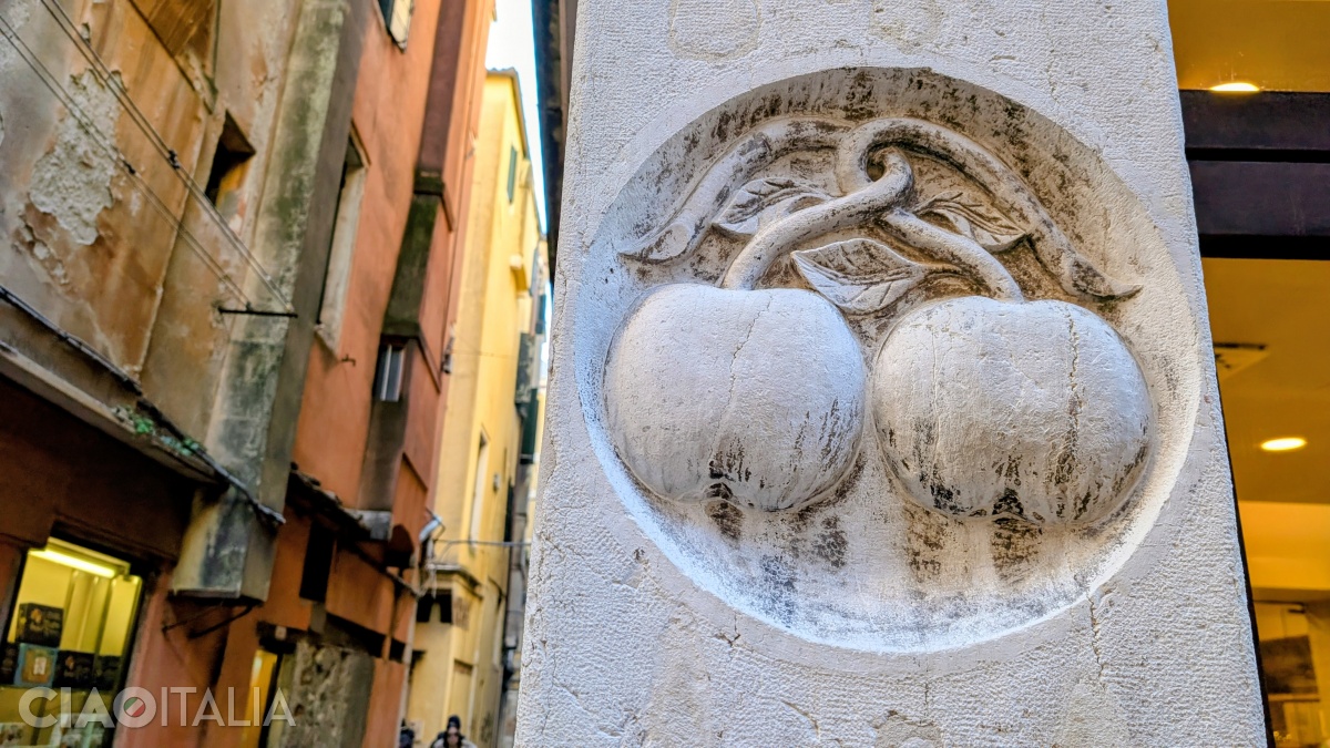 La nr. 379 sunt reprezentate două piersici cu codițele &icirc;mpletite.