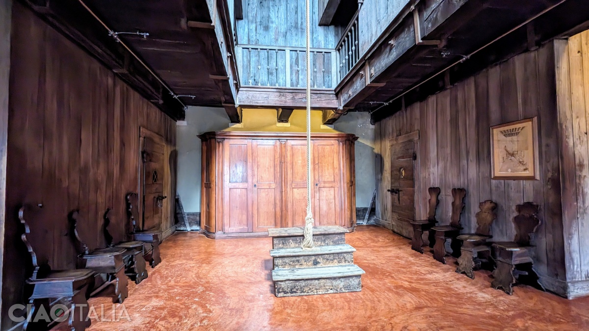 Sala Torturii se poate vizita doar în cadrul turului "Itinerari segreti".