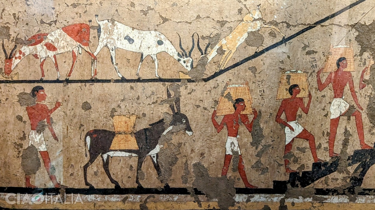 Pictură din mormântul lui Iti și Neferu (2118-1980 î.Hr.)