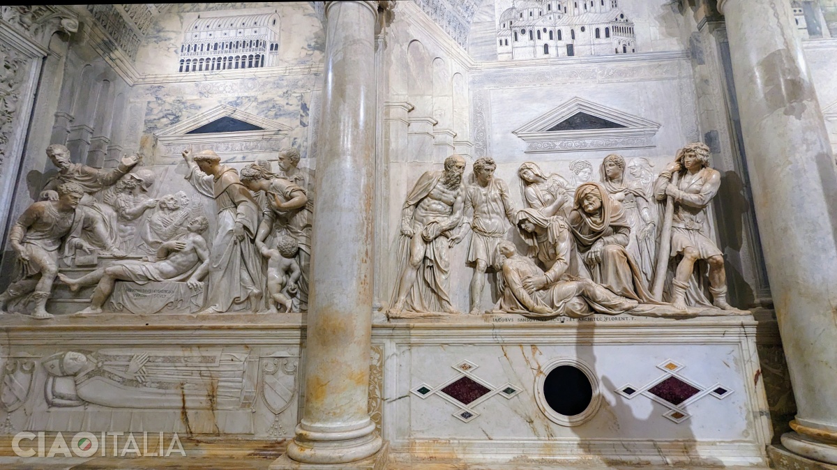 Basoreliefuri cu scene din viața sf&acirc;ntului