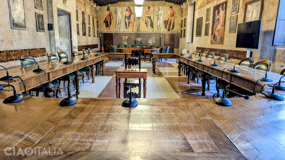 &Icirc;n Aula di Medicina, studenții &icirc;și prezintă lucrările de diplomă.