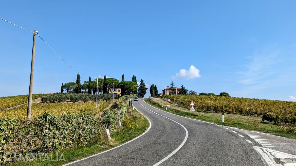 Drum în zona Chianti