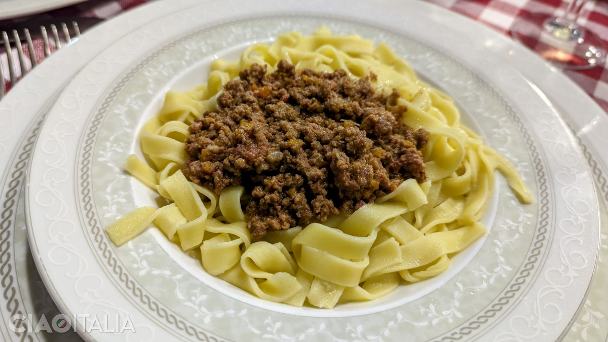 Tagliatelle al ragù