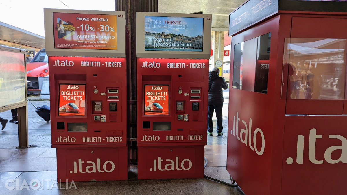 Automate de bilete Italo