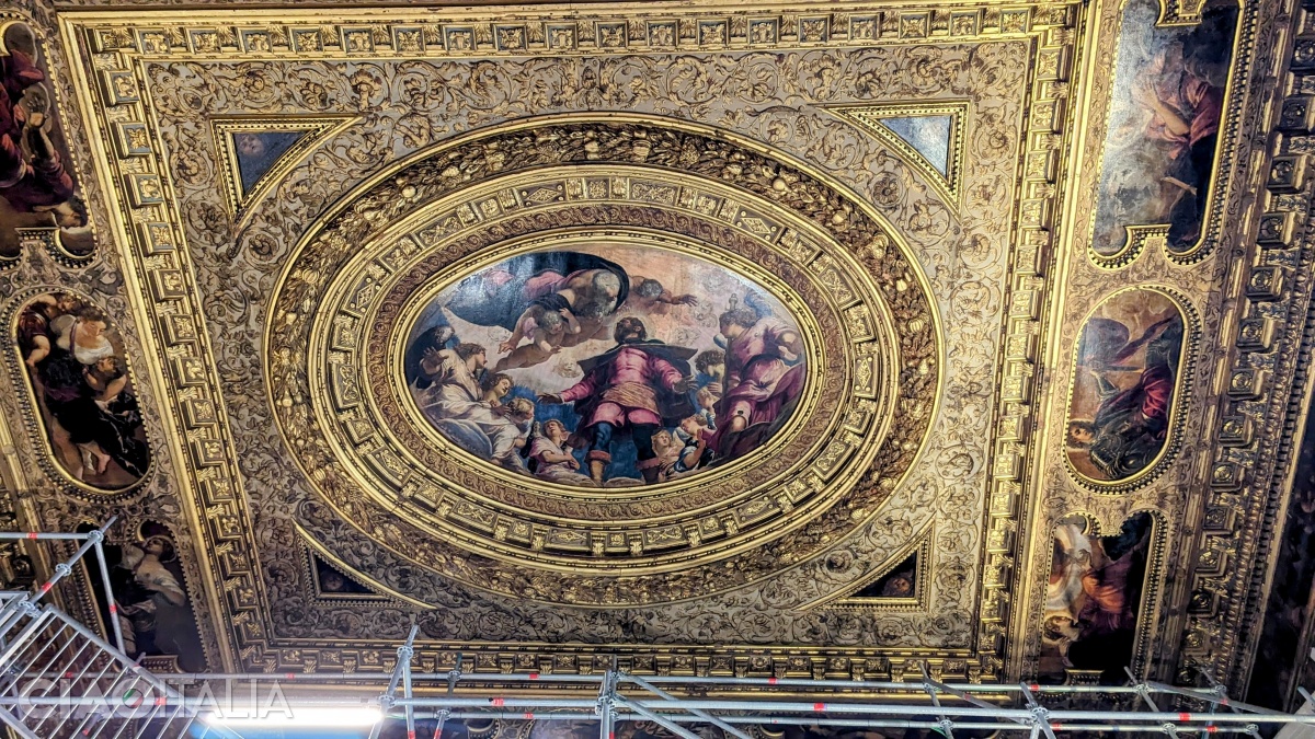 Pânza "San Rocco în glorie" i-a asigurat lui Tintoretto câștigarea contractului.
