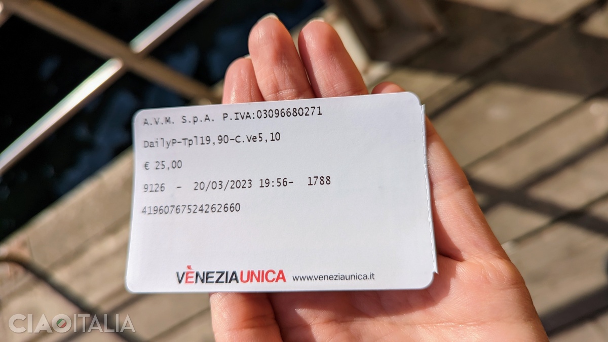 Card transport Venezia Daily Pass