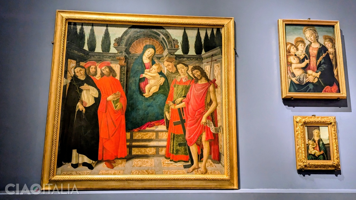 Botticelli - "Fecioara cu Pruncul și sfinți" (1480-1485)