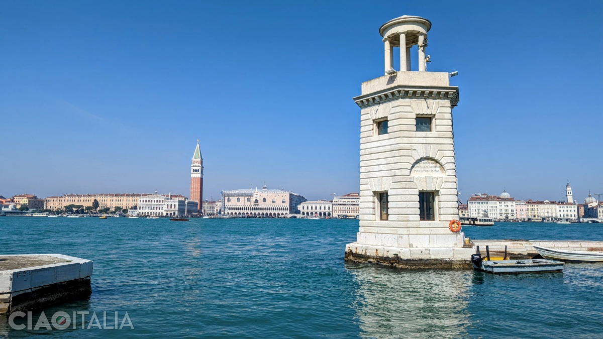 Vederea către Veneția de pe insula San Giorgio Maggiore