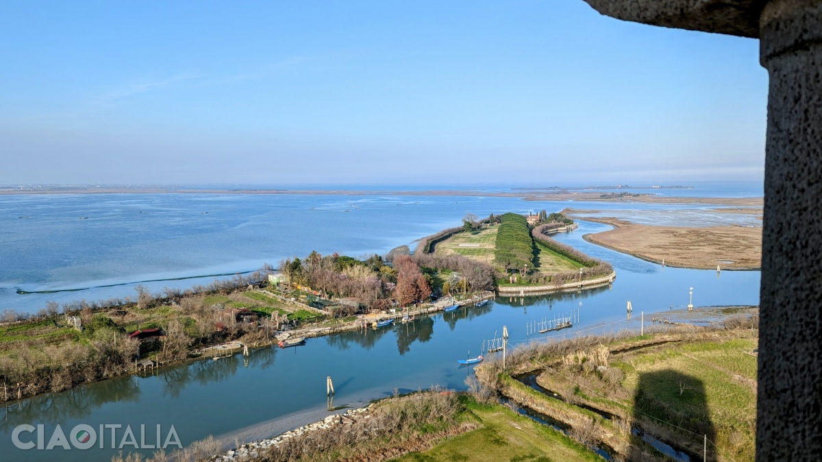 Torcello este o insulă verde.