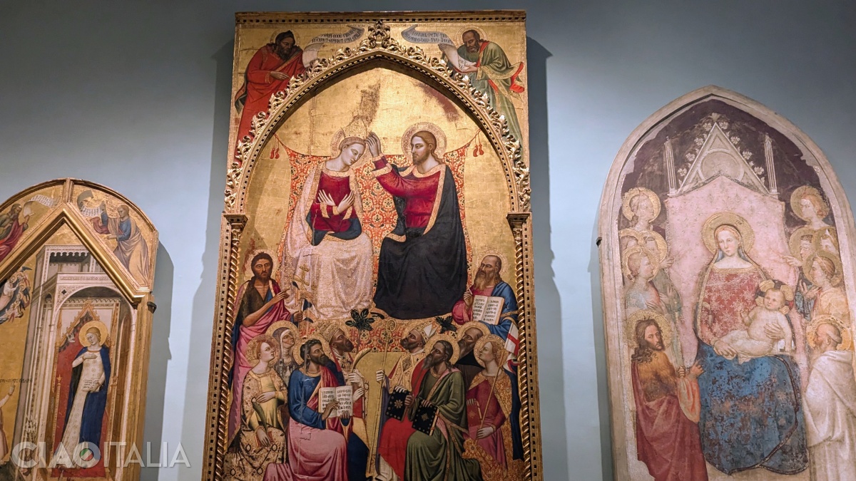 Jacopo di Cione - "&Icirc;ncoronarea Fecioarei" (1372-1373)