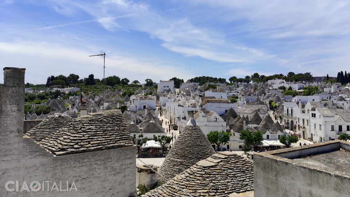 Trulli din Alberobello sunt cei mai numeroși.
